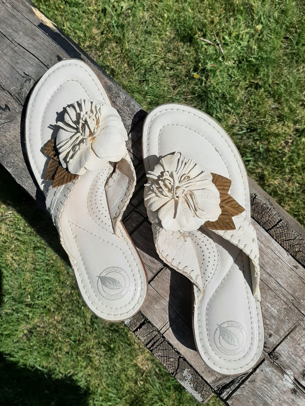 Magnolia Cream Floral Slip-On Mules